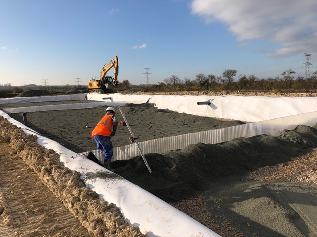 Les travaux d'assinissement