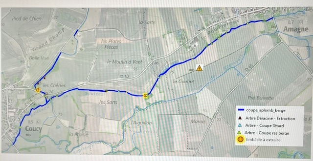 Entretien du ruisseau La Saulce et du Près des Champs