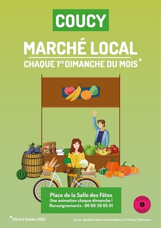 Premier marché local de l'année à Coucy 