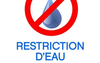 Restriction eau potable